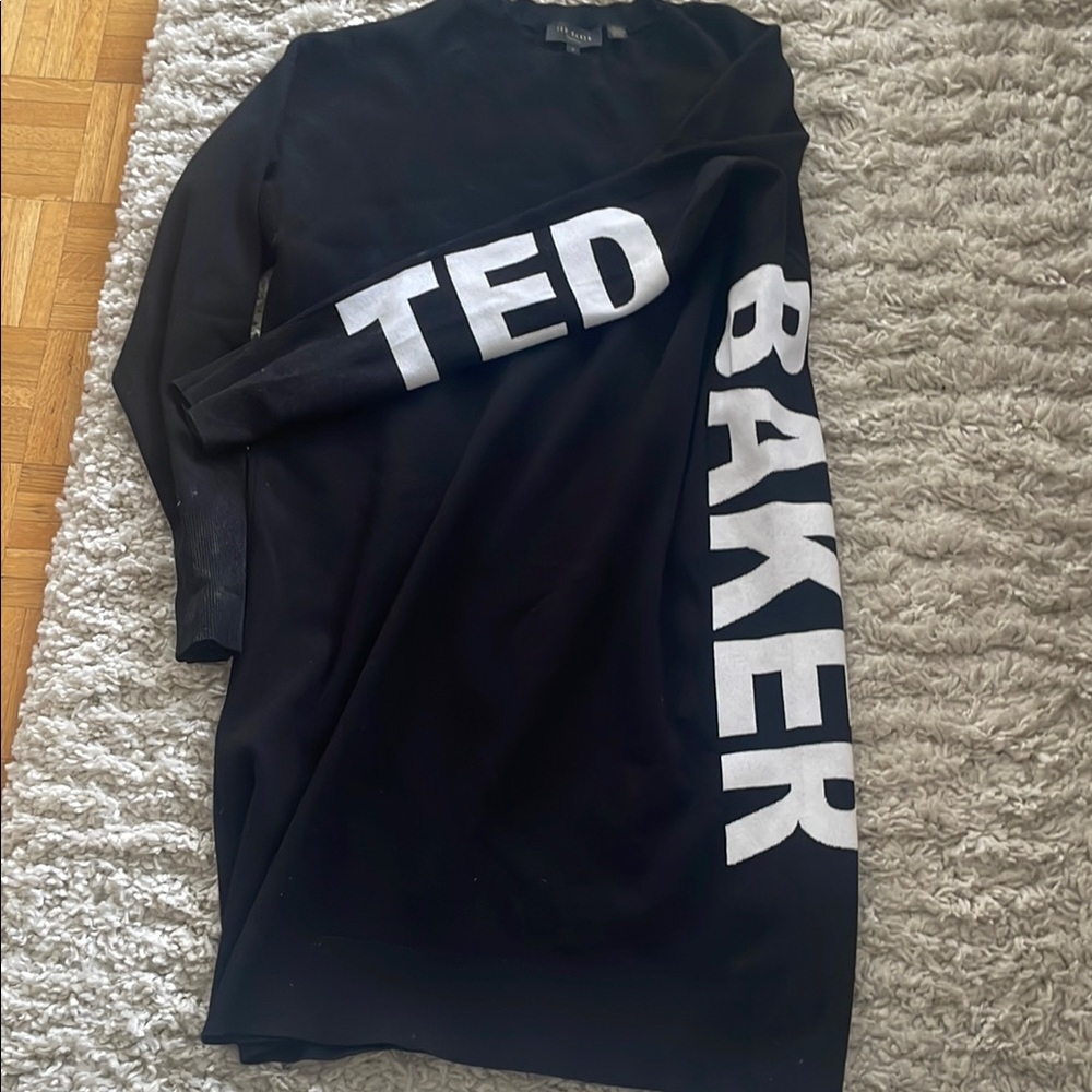 Ted Baker London Black Long Sleeve Cuffed Sweater